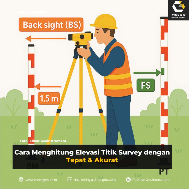 Cara Menghitung Elevasi Titik Survey dengan Tepat & Akurat
