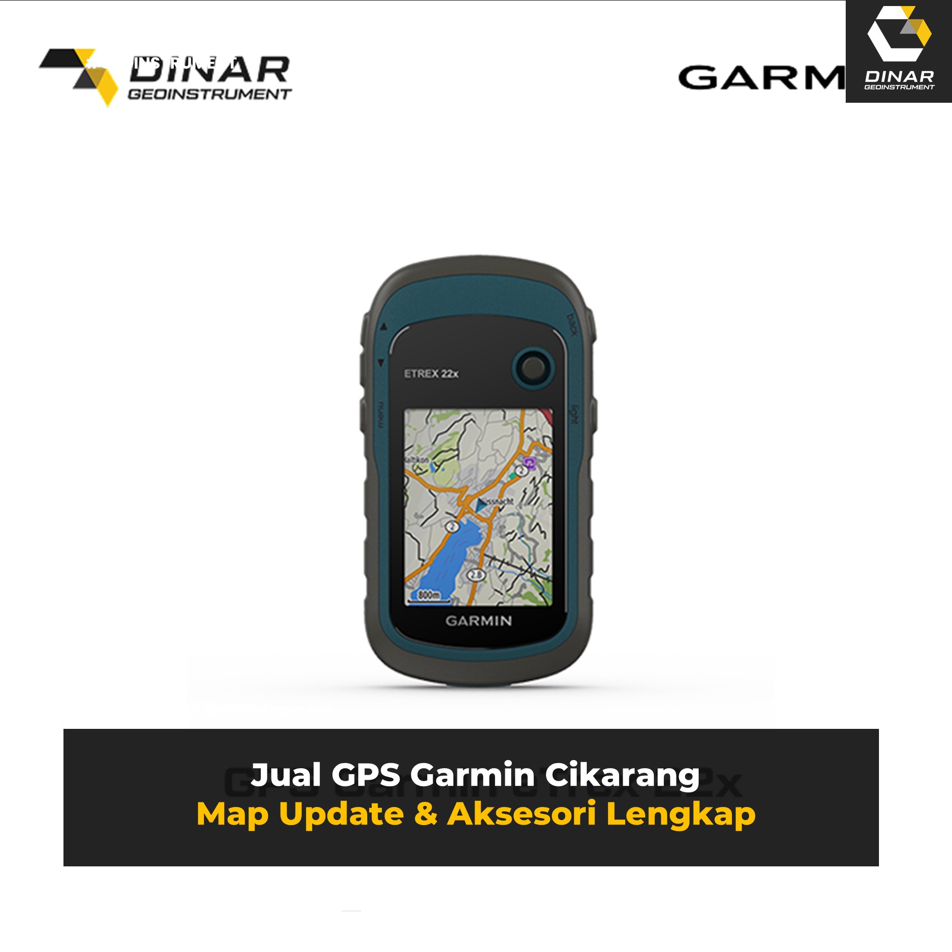 Jual GPS Garmin Cikarang | Map Update & Aksesori Lengkap