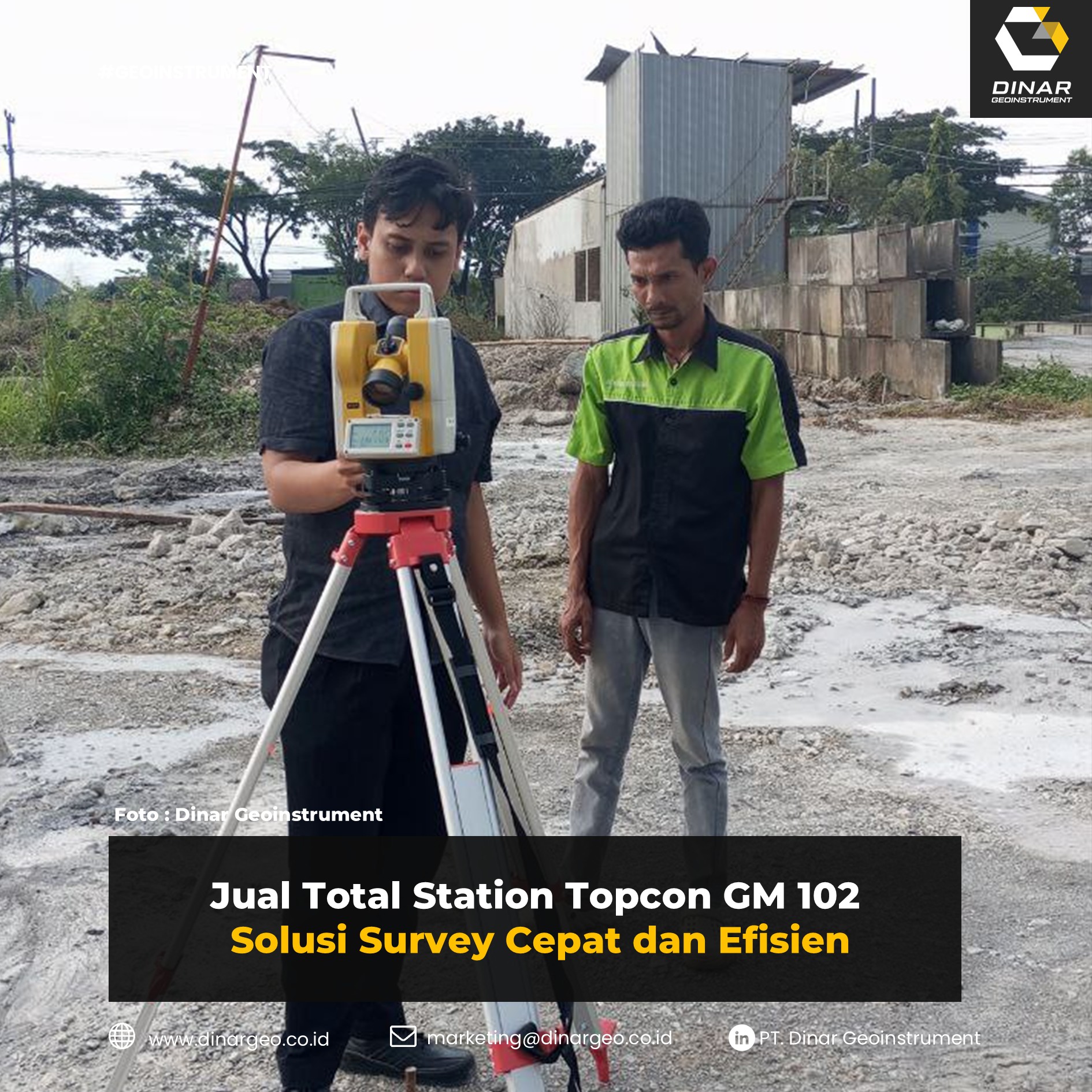 Jual Total Station Topcon GM 102 | Solusi Survey Cepat dan Efisien