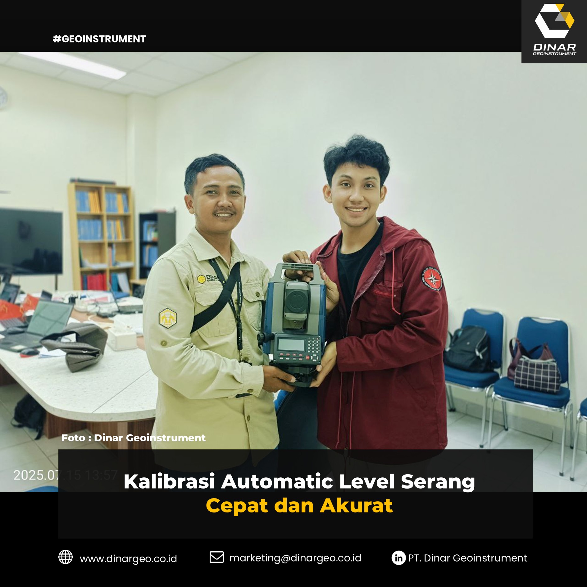 Kalibrasi Automatic Level Serang Cepat dan Akurat