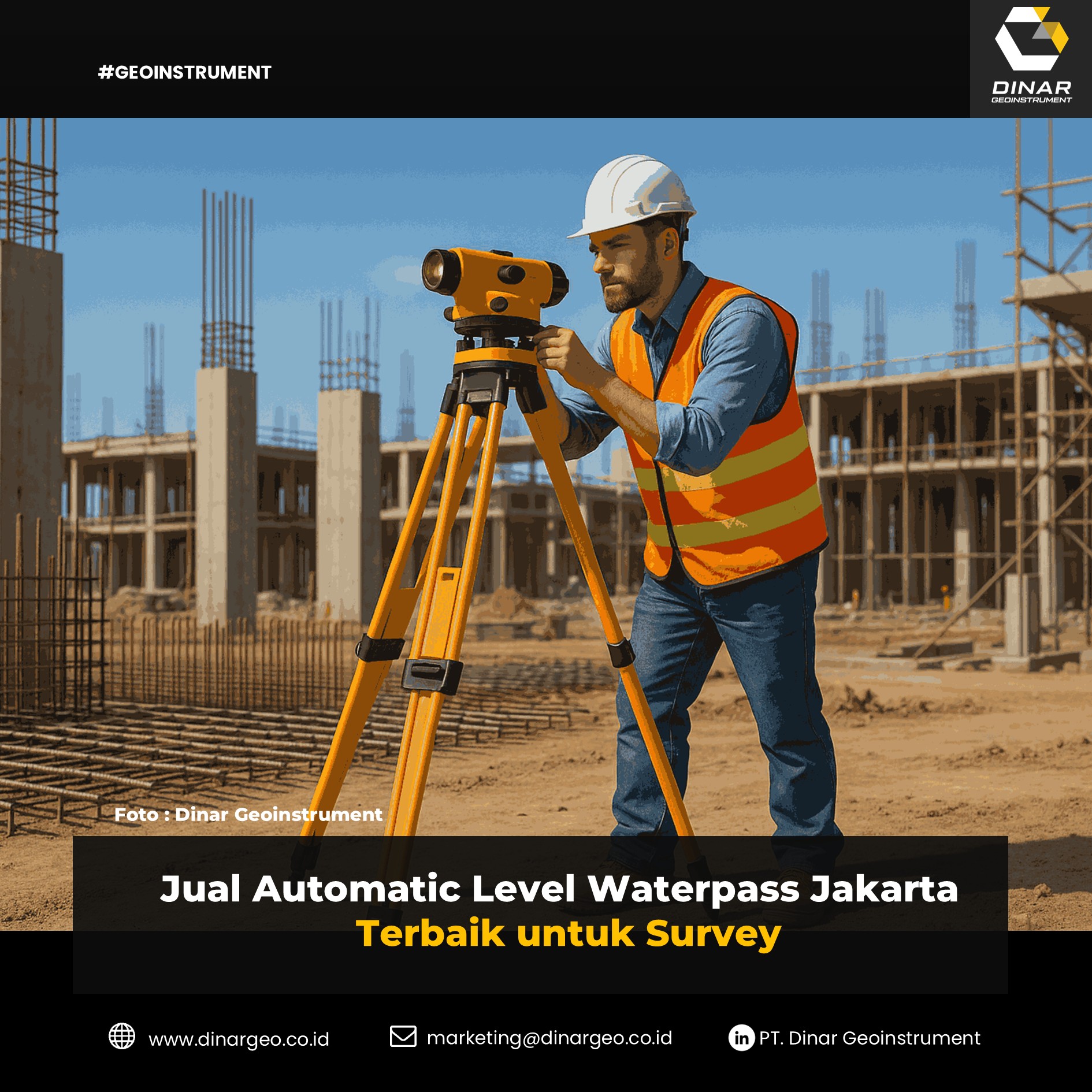 Jual Automatic Level Waterpass Jakarta Terbaik untuk Survey