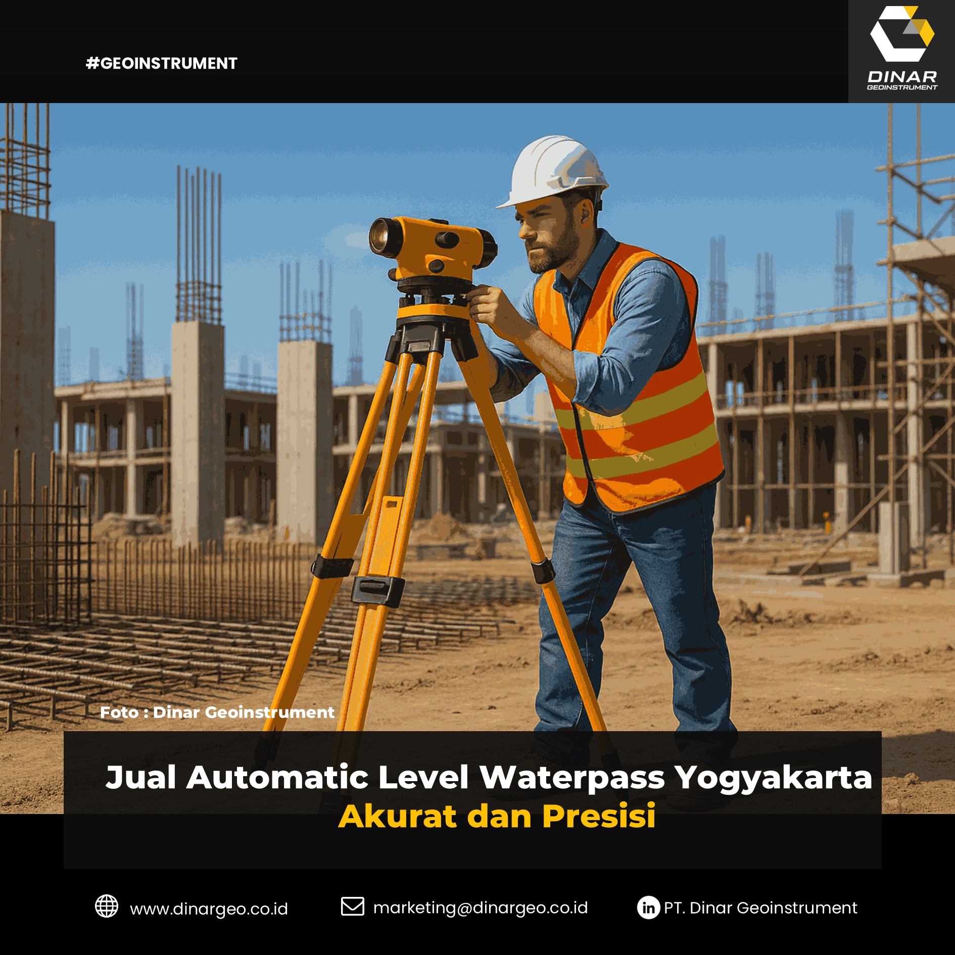 Jual Automatic Level Waterpass Yogyakarta Akurat dan Presisi
