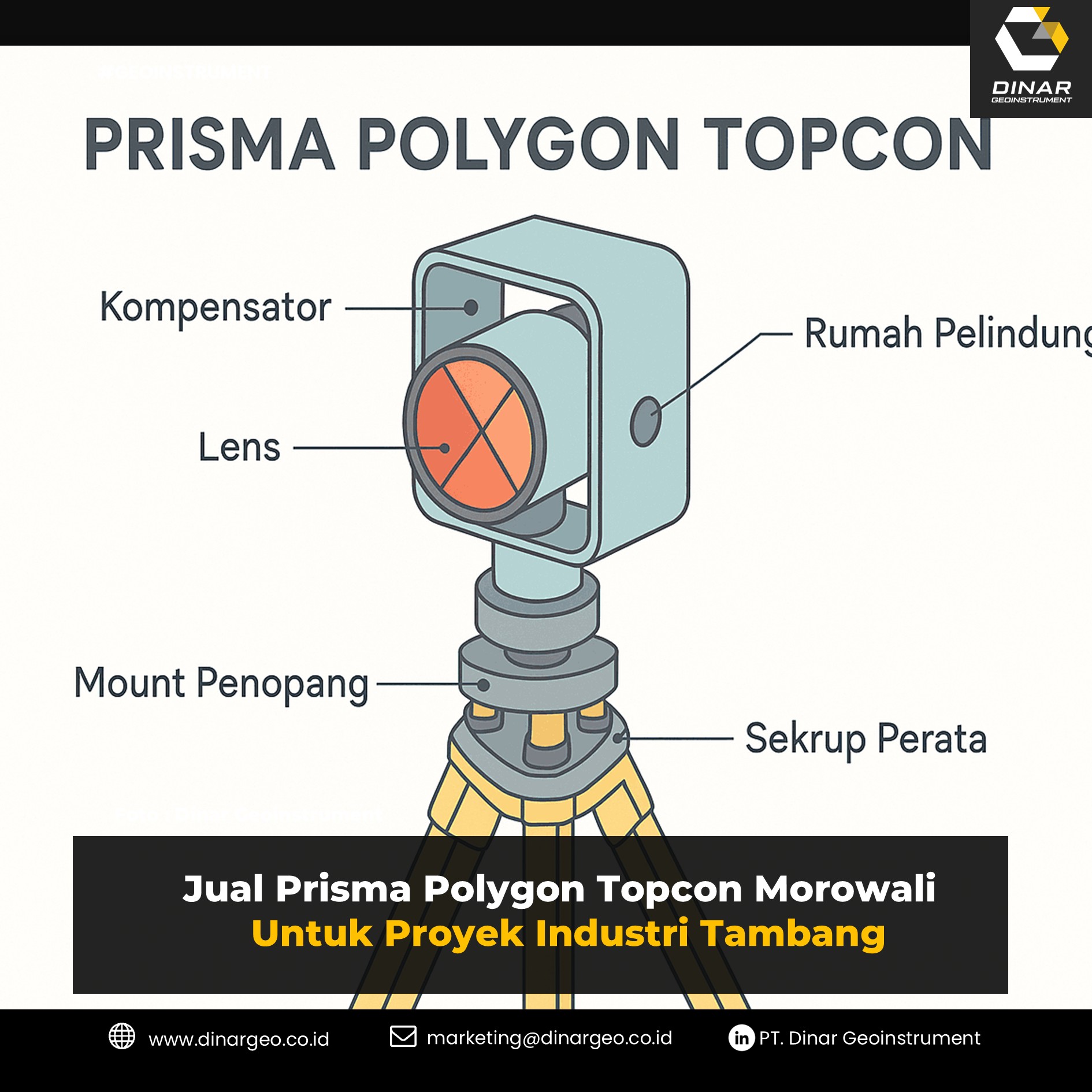 Jual Prisma Polygon Topcon Morowali Untuk Proyek Industri Tambang