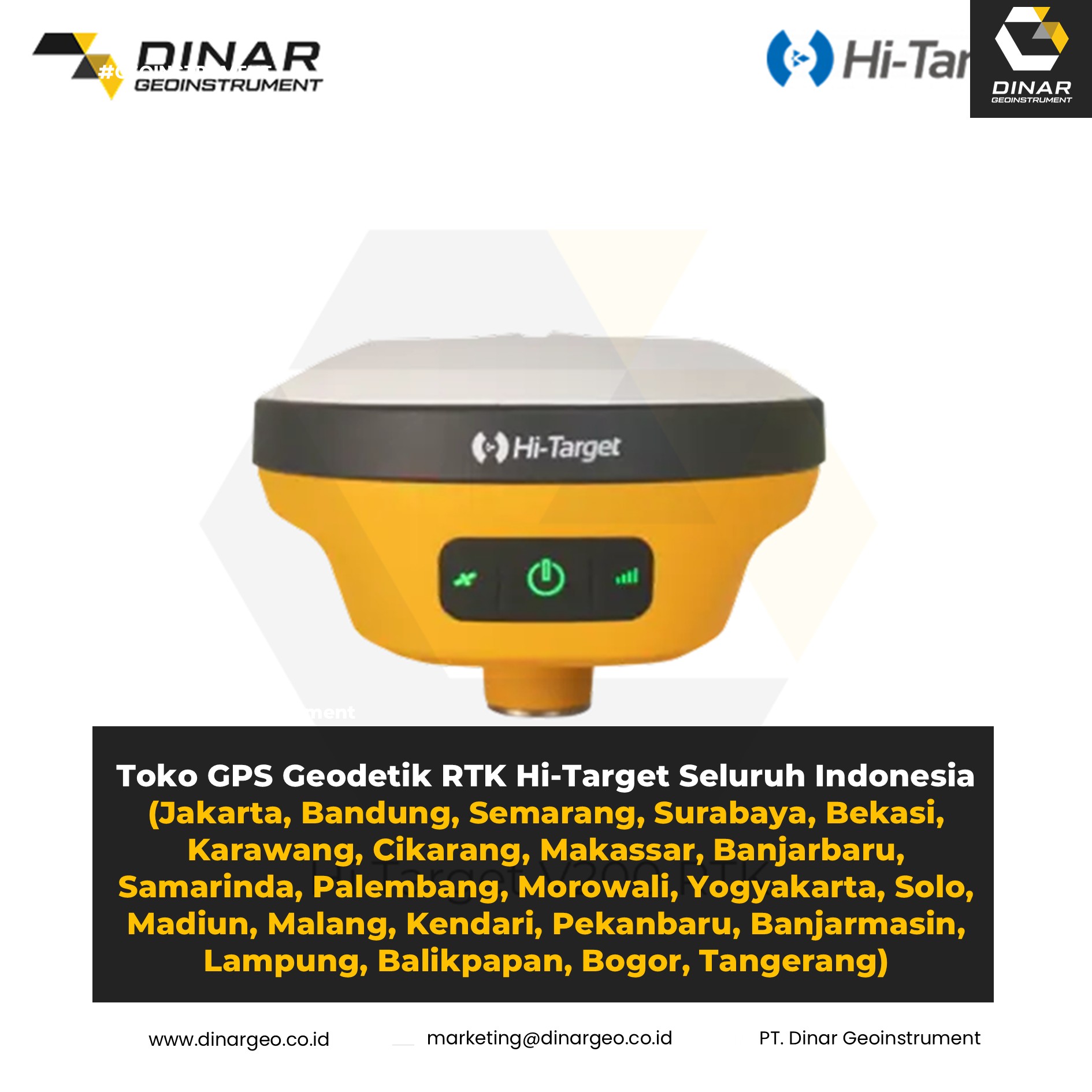 Toko GPS Geodetik RTK Hi-Target Seluruh Indonesia