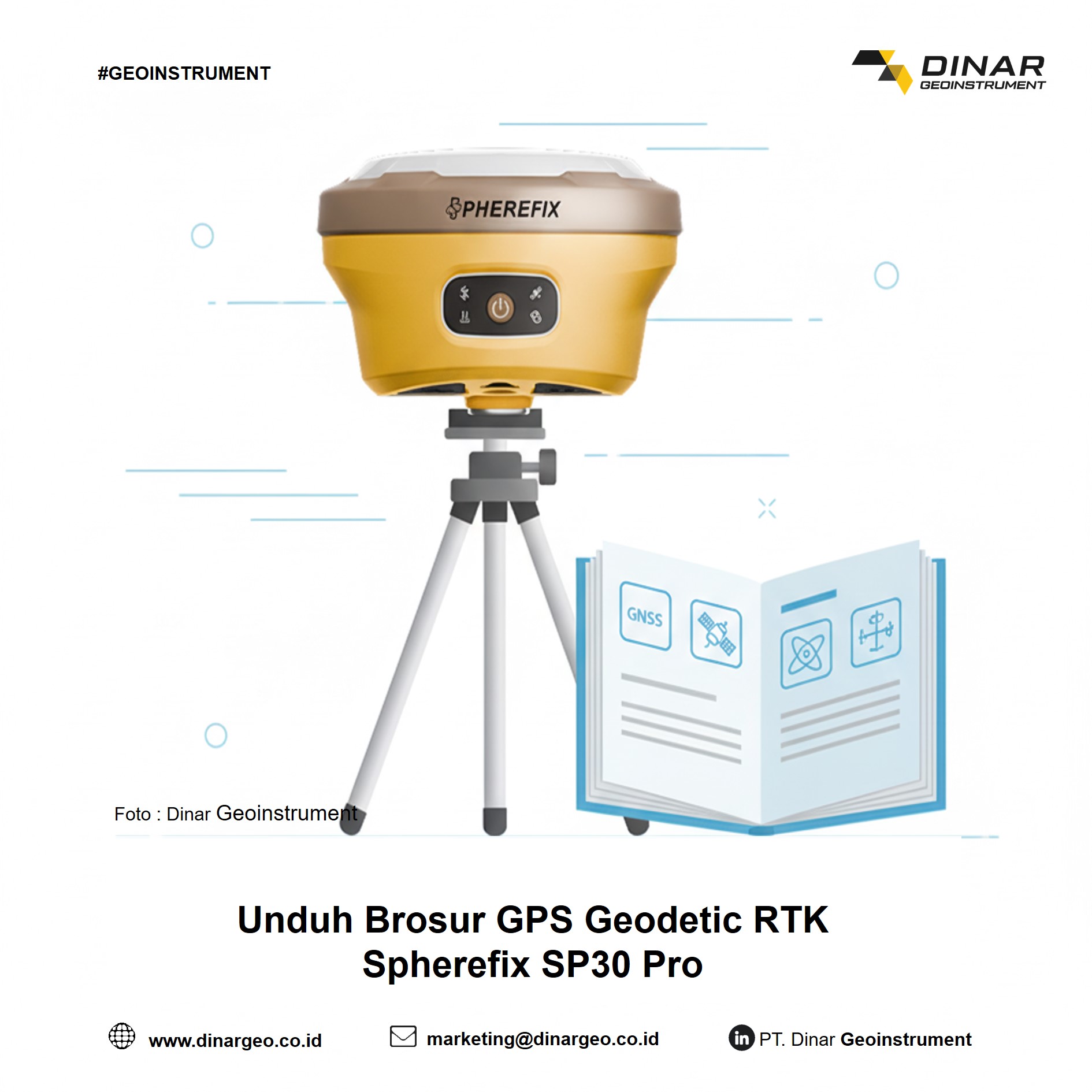 Unduh Brosur GPS Geodetic RTK Spherefix SP30 Pro