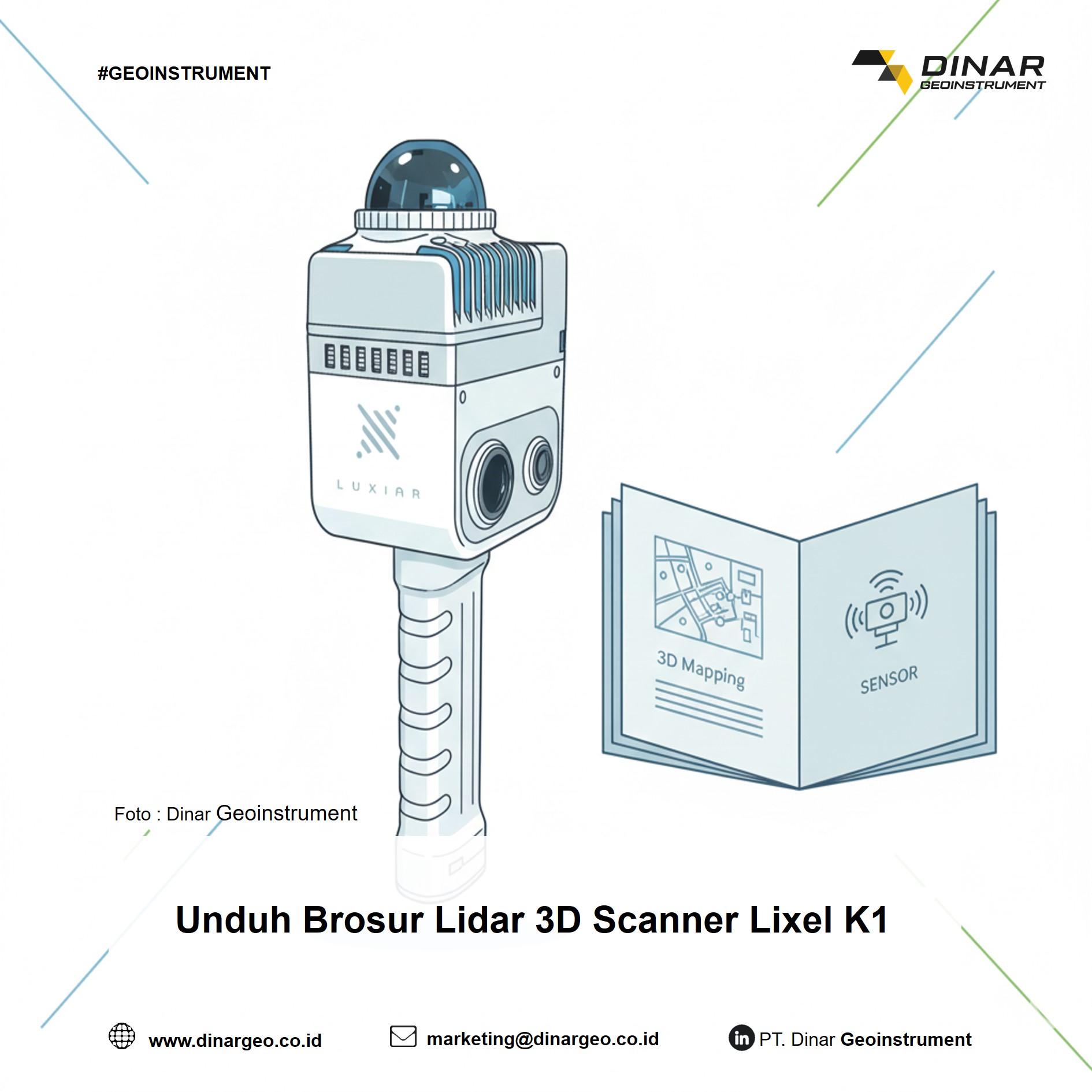 Unduh Brosur Lidar 3D Scanner Lixel K1