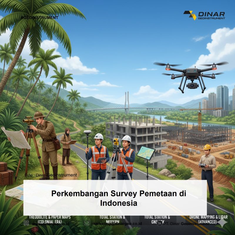 Perkembangan Survey Pemetaan di Indonesia