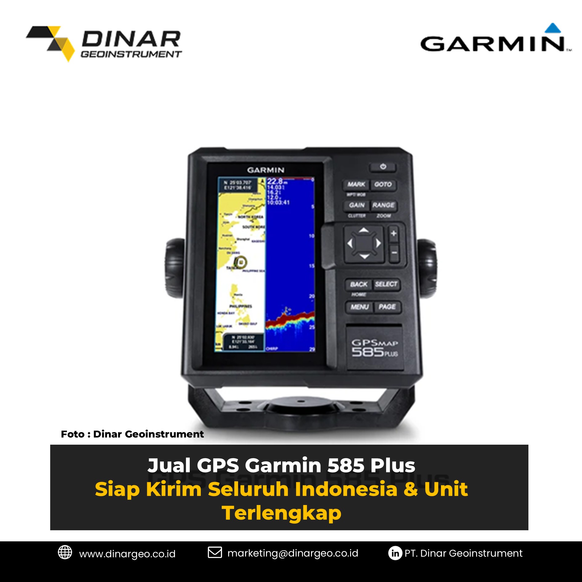 Jual GPS Garmin 585 Plus