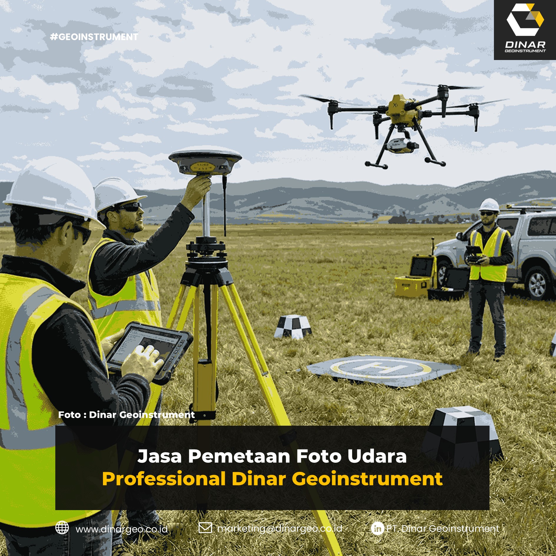 Jasa Pemetaan Foto Udara Professional Dinar Geoinstrument