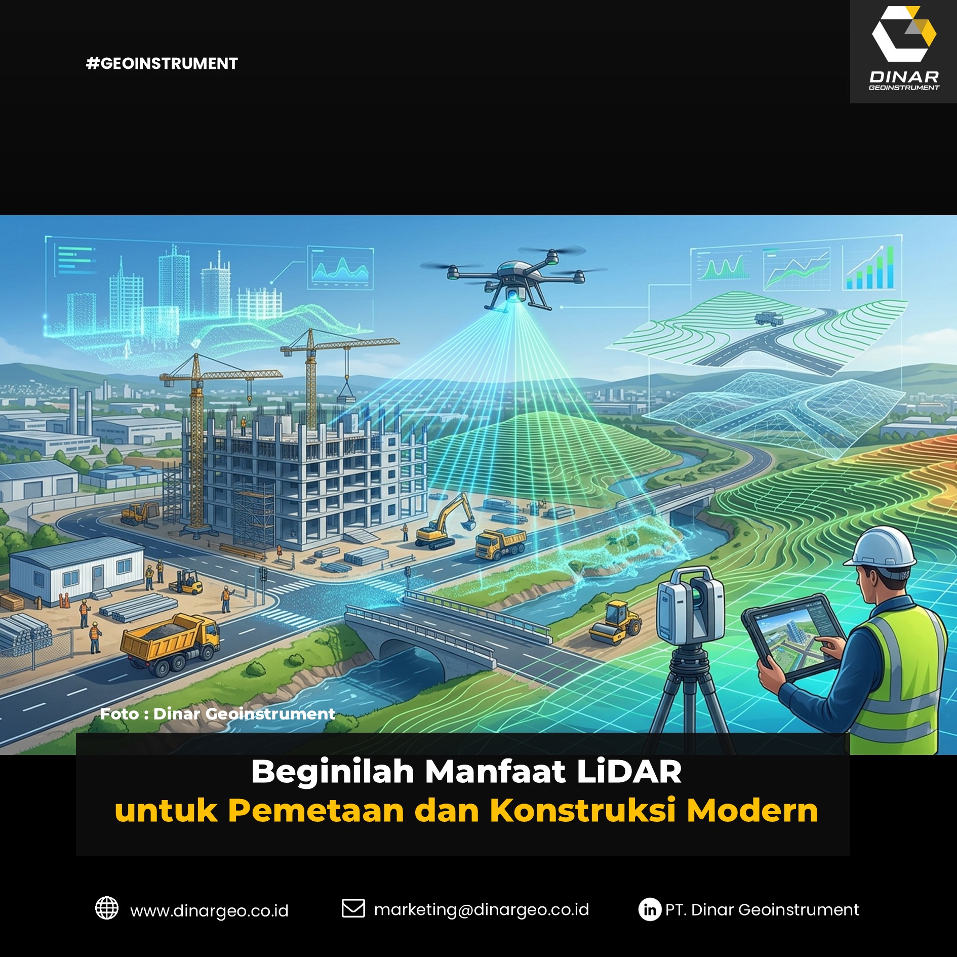 Beginilah Manfaat LiDAR untuk Pemetaan dan Konstruksi Modern