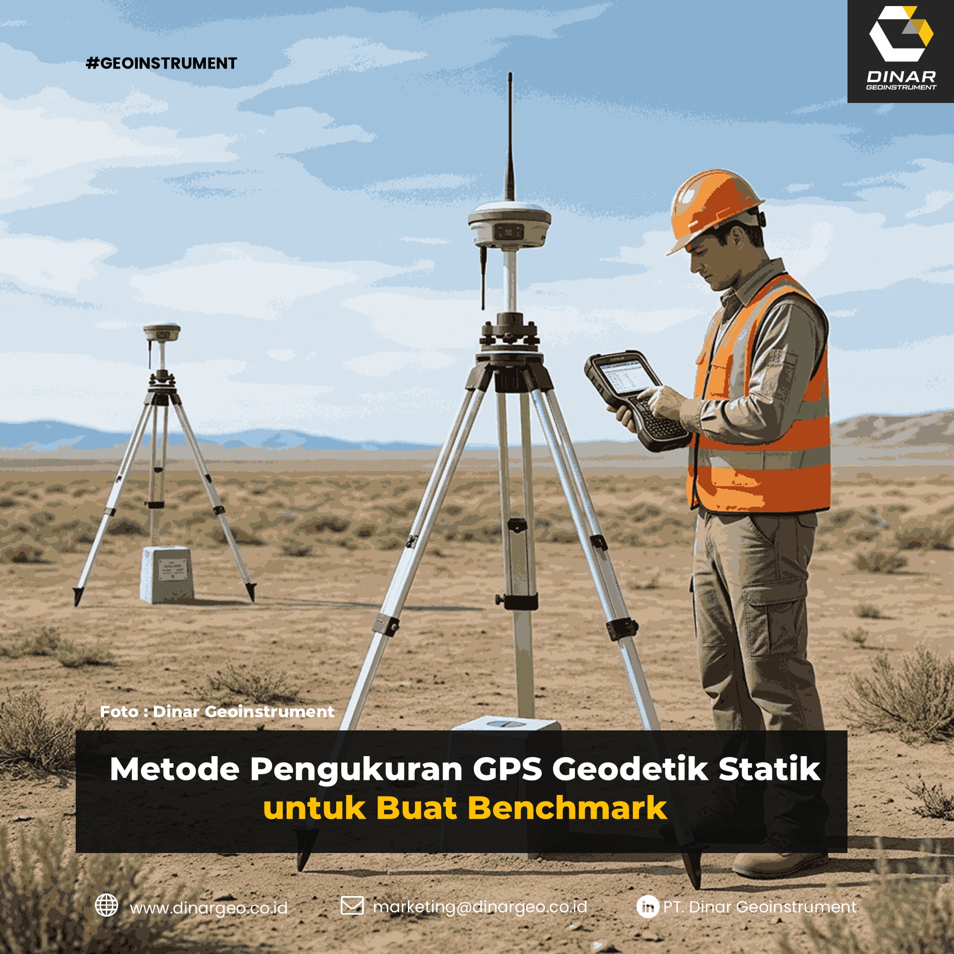 Metode Pengukuran GPS Geodetik Statik untuk Buat Benchmark