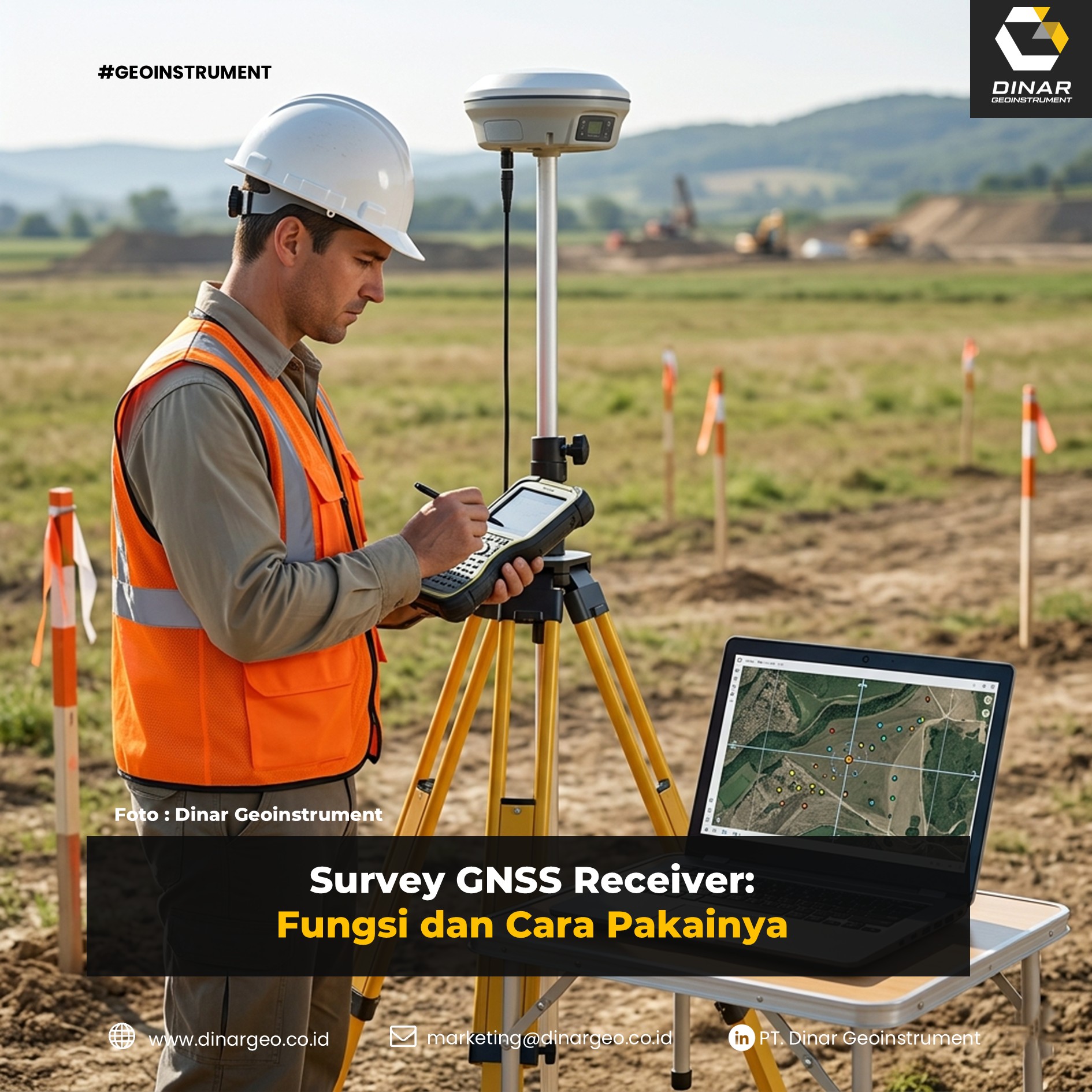 Survey GNSS Receiver: Fungsi dan Cara Pakainya